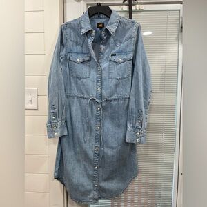 NWT Lee Denim Dress SMALL